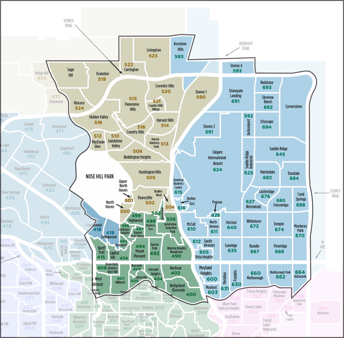 Nose Creek District Boundary Map